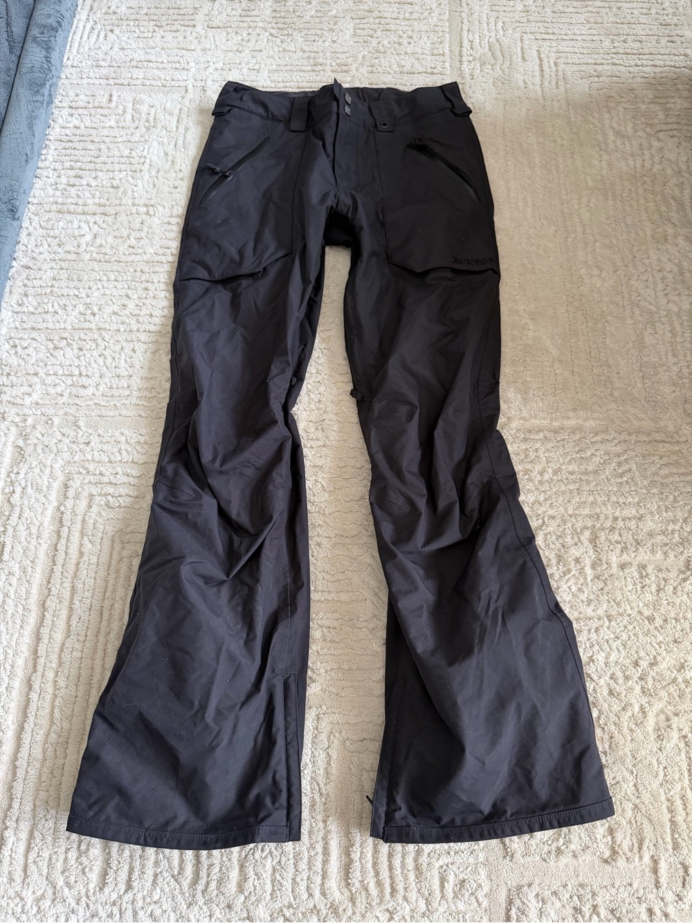 Burton Dryride Snow Pants Black Flared Snowboarding/Skiing Waterproof